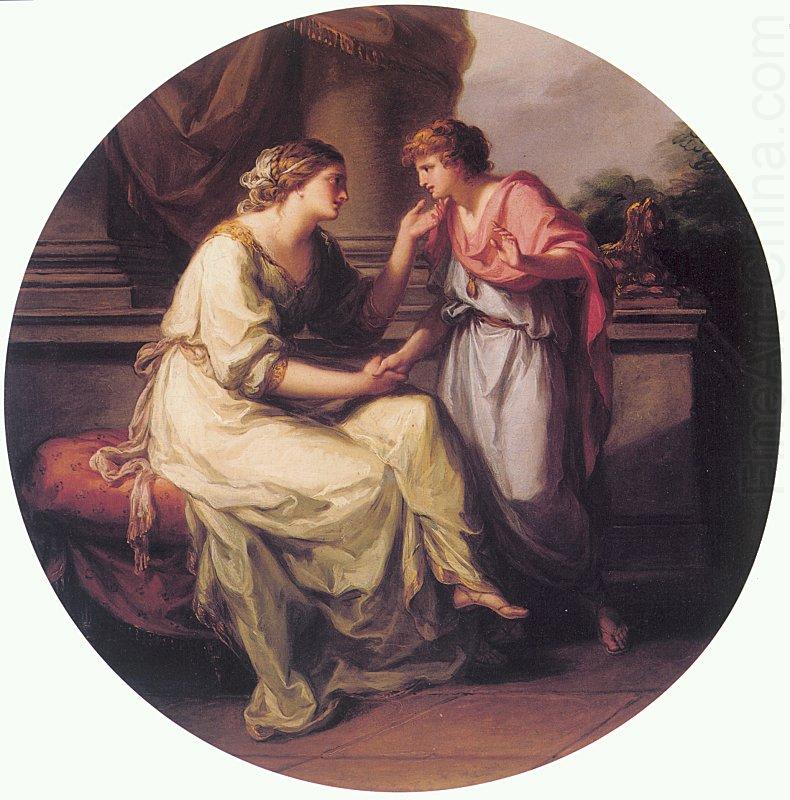 Angelica Kauffmann Papirius Pratextatus Entreated by his Mother to Disclose the Secrets of the Deliberations of the Rom china oil painting image